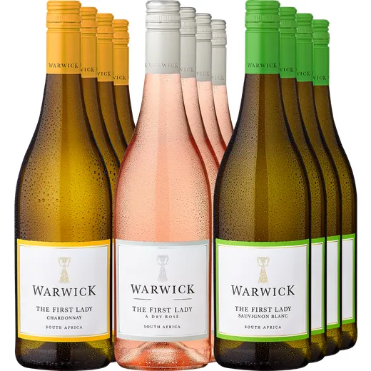 Bottle: 12er-Probierpaket »Warwick, Frisch. Fruchtig. Hochklassig.«